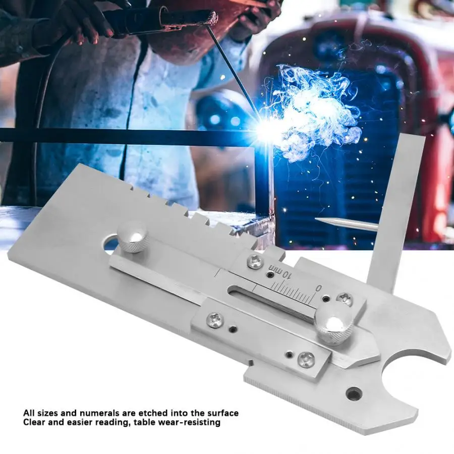 

Carpenter Tools Multi-function Weld Gauge Welder Seam Inspection Measuring Ruler Welding Tool Esquadro