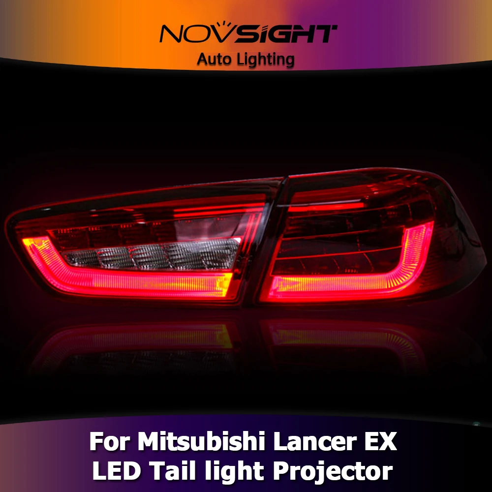 NOVSIGHT 2 шт. светодиодный проектор фары сборка DRL w/указатель поворота для Mitsubishi Lancer EX