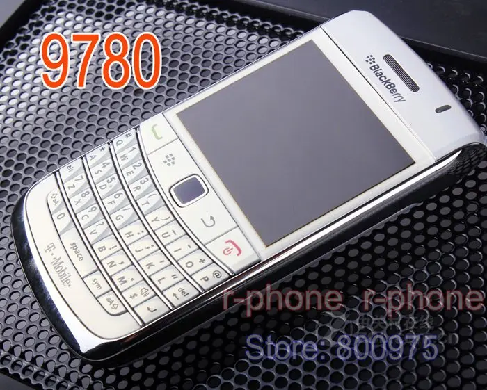 Восстановленный Оригинальный мобильный телефон Blackberry Bold 9780 5 Мп 3G Wi Fi GPS Bluetooth Qwerty