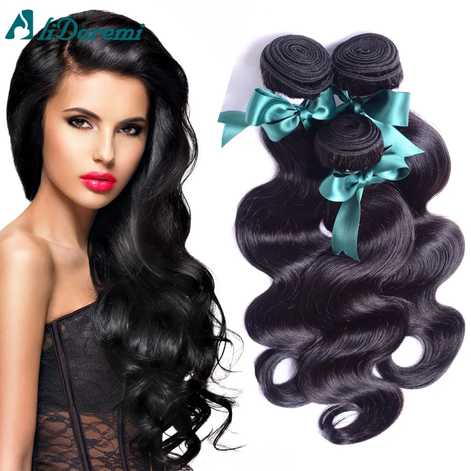 

Alidoremi Hair Products 4Bundles Lot Malaysian Virgin Hair Body Wave Unprocessed Human Hair Weave Bundles Malaysian Body Wave
