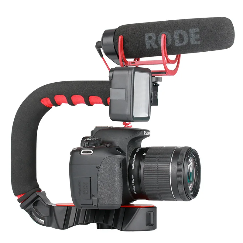 

Ulanzi 3 Shoe Mounts Video Stabilizer Handheld Grip for GoPro Hero 7 Action Cameras for iPhone Mi Smartphone DSLR Nikon Canon