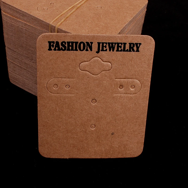 

Manufacturer's Direct Jewelry Earrings Ring Kraft Paper Packaging Card 5cm*6cm 100pcs