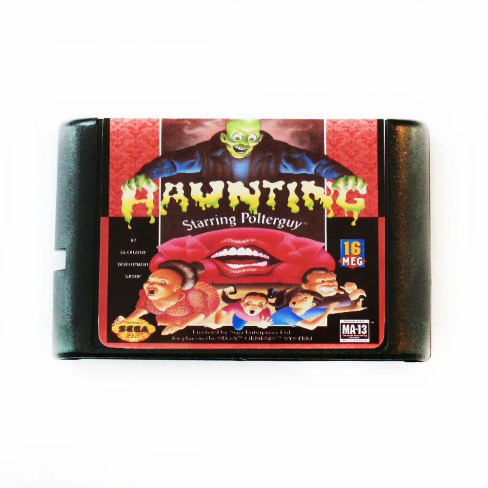 Призраки главную потер 16 бит MD карточная игра для Sega игры SEGA Mega Drive Genesis |