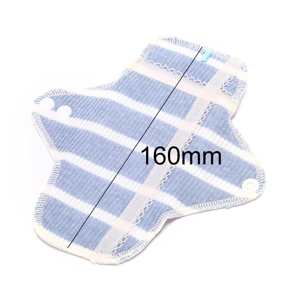 1 шт. моющиеся гигиенические прокладки Бамбуковая ткань прокладки многоразовые гигиенические печати женские прокладки 2 размера