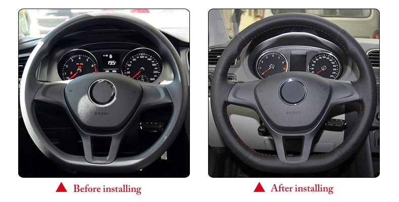for VW New Polo steering wheel cover