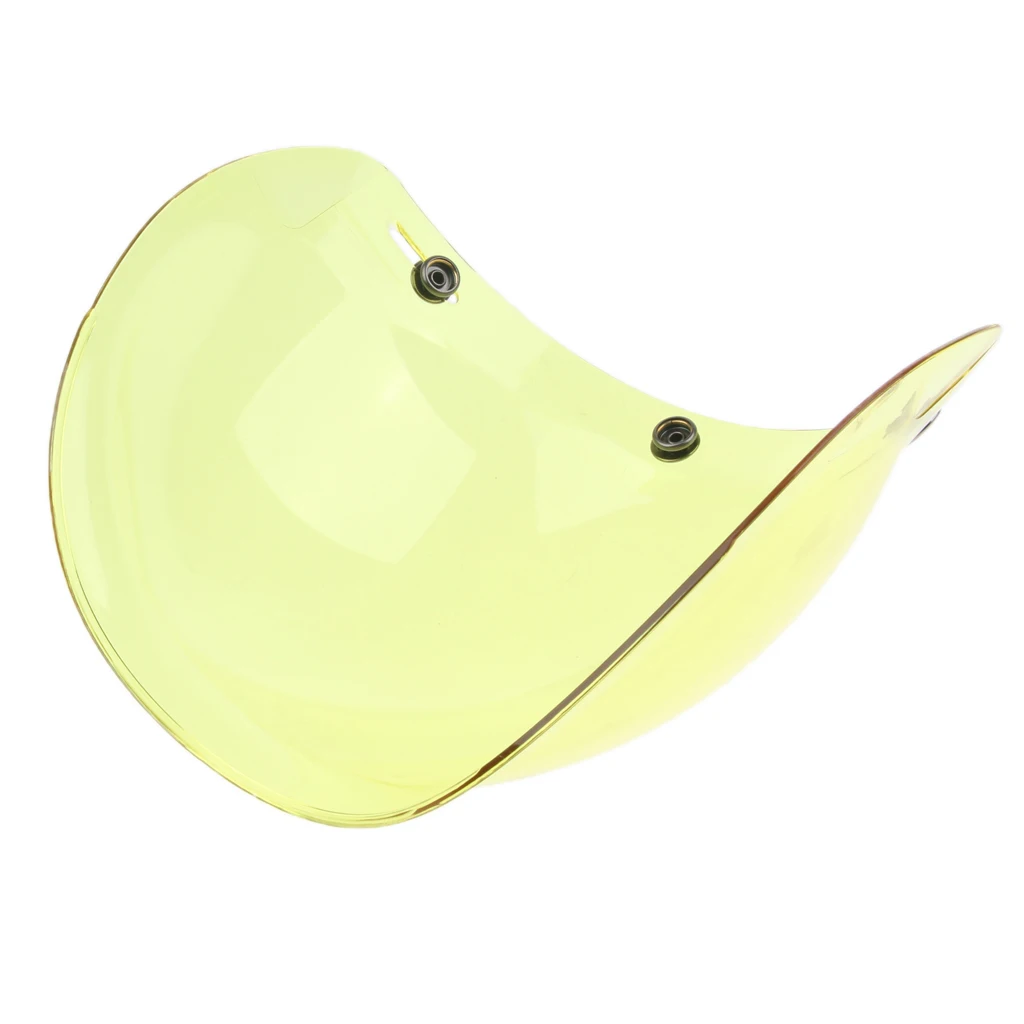 Universal Bubble 3-Snap Motorcycle Helmet Visor Flip Up Face Shield Lens Plain Adjust Height Flip Up Design