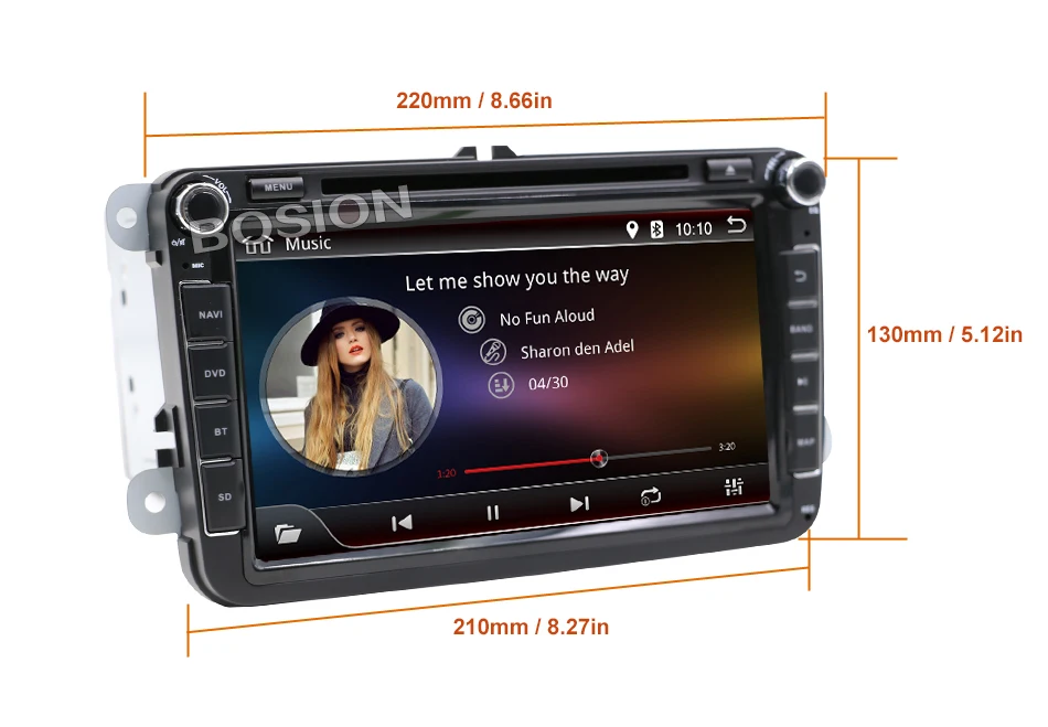 Bosion Android 8,0 автомобильный DVD gps Navi для Volkswagen SKODA OCTAVIA Fabia GOLF 6 polo Bora MK4 B6 PASSAT Tiguan DAB+ Wifi