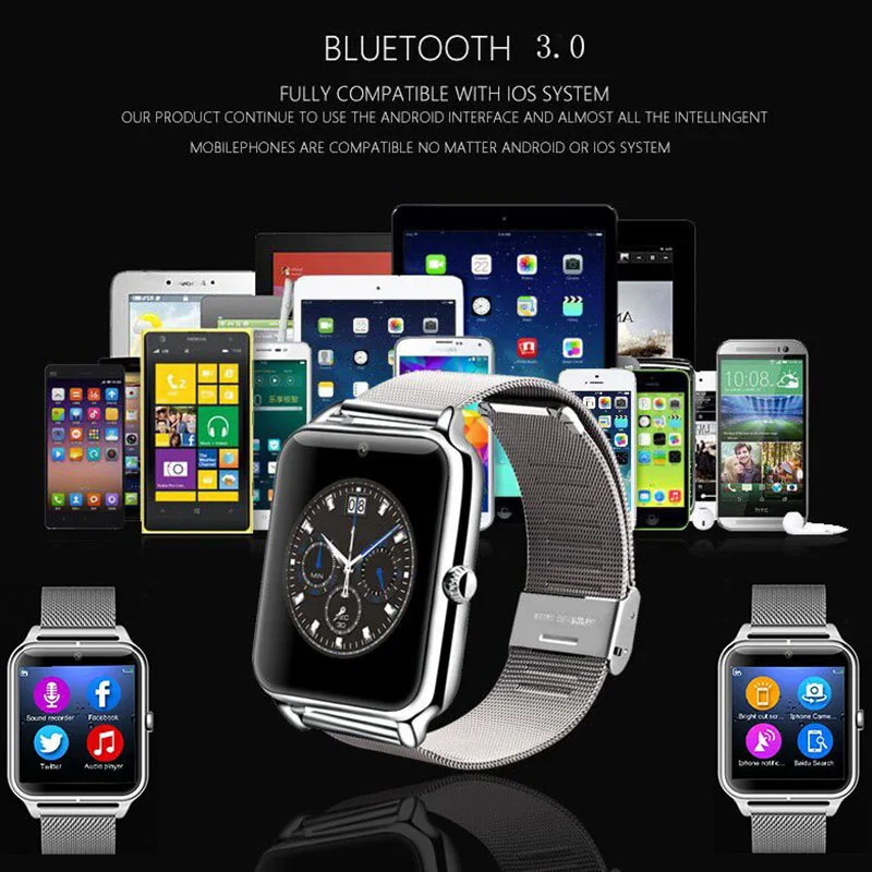 Смарт часы мужские с Bluetooth и шагомером|Цифровые часы| |