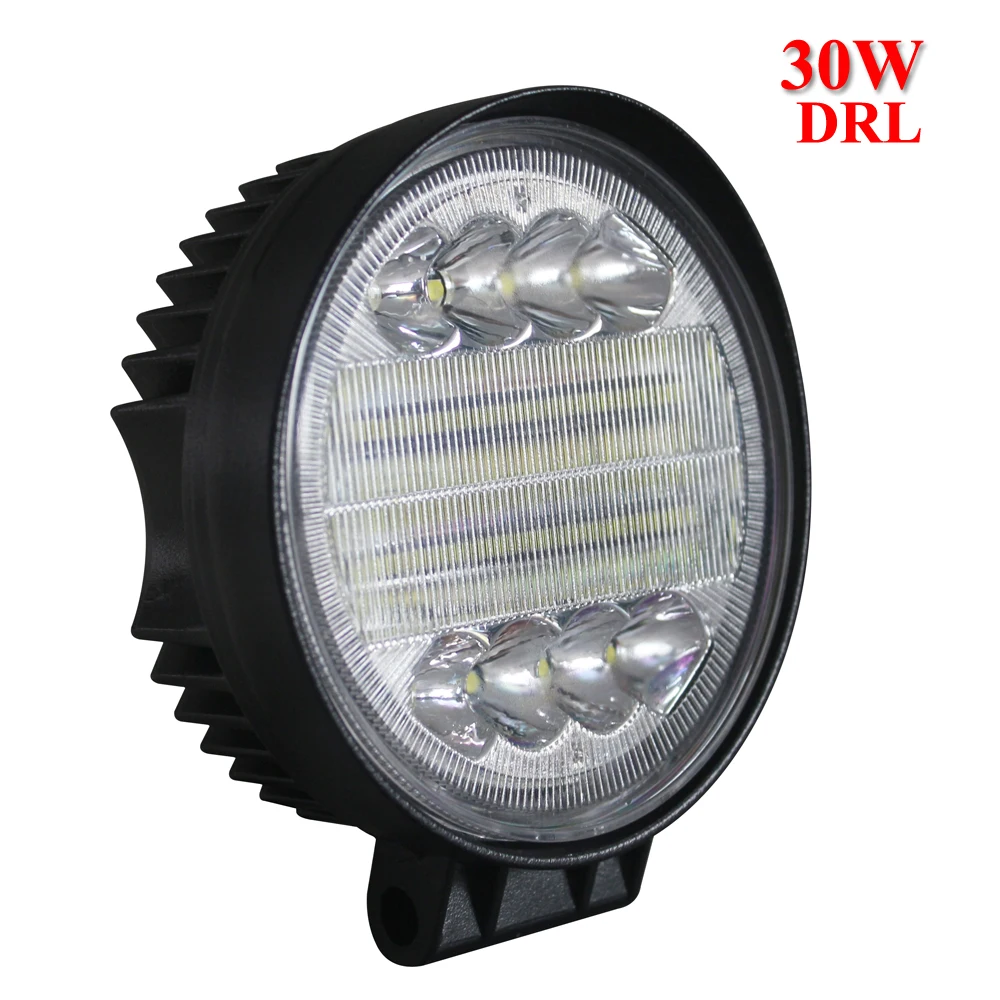

YOTONLIGHT Off Road Led Work Light Driving Lamp 30w 3030SMD 12v Yellow DRL Car Led Light Bar Focos 4x4 Fog lights for Cars Led