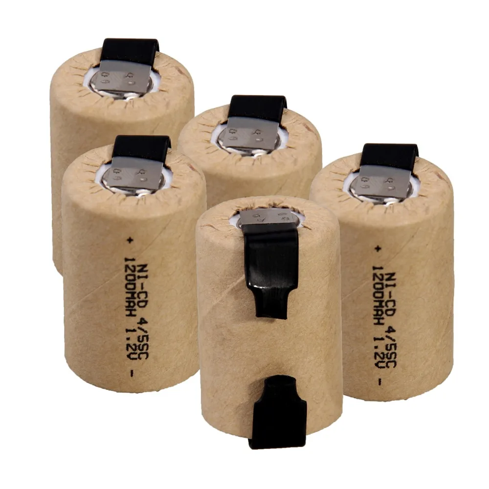 Никель-кадмиевая аккумуляторная батарея 1200 мАч 1 2 в 5 шт. аккумуляторные батареи