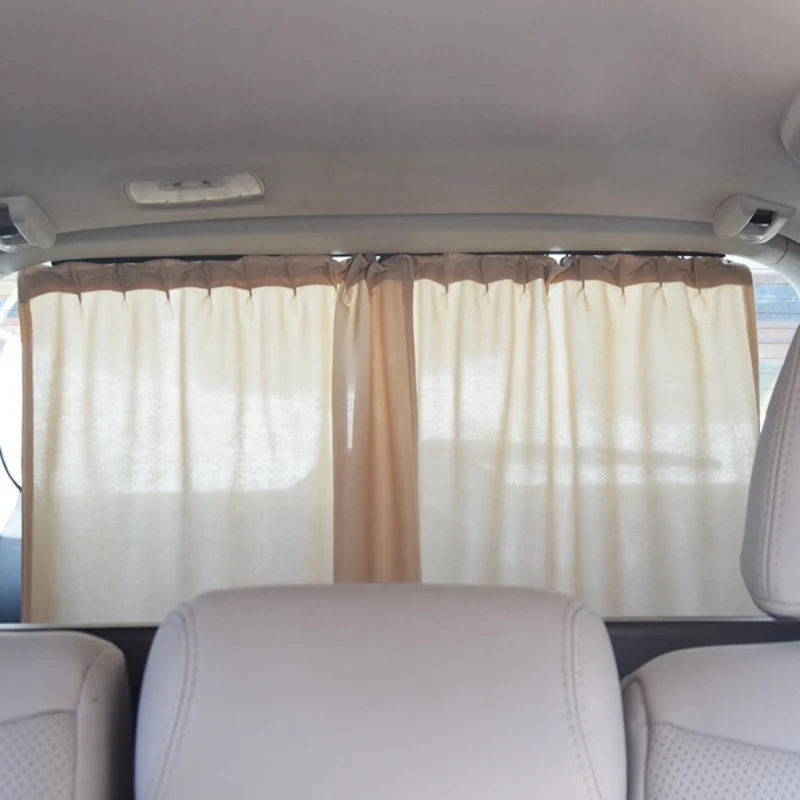 2Pcs Car Sun Shade For Side And Rear Window Car Sunshade Visor Protector Cover Blocks UV Rays Shield Curtain - Цвет: 3