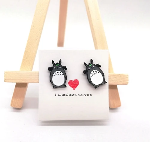 10 пар сплав Эмаль Прекрасный мультфильм мой сосед серьги totoro ювелирные изделия