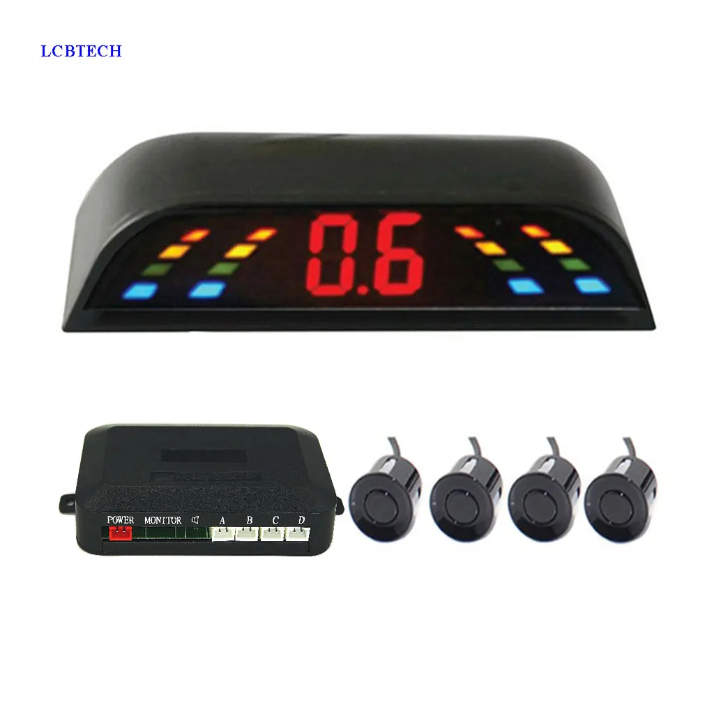 Latest Automotive Parking Sensors Reversing Radar Kit LED Monitor 4