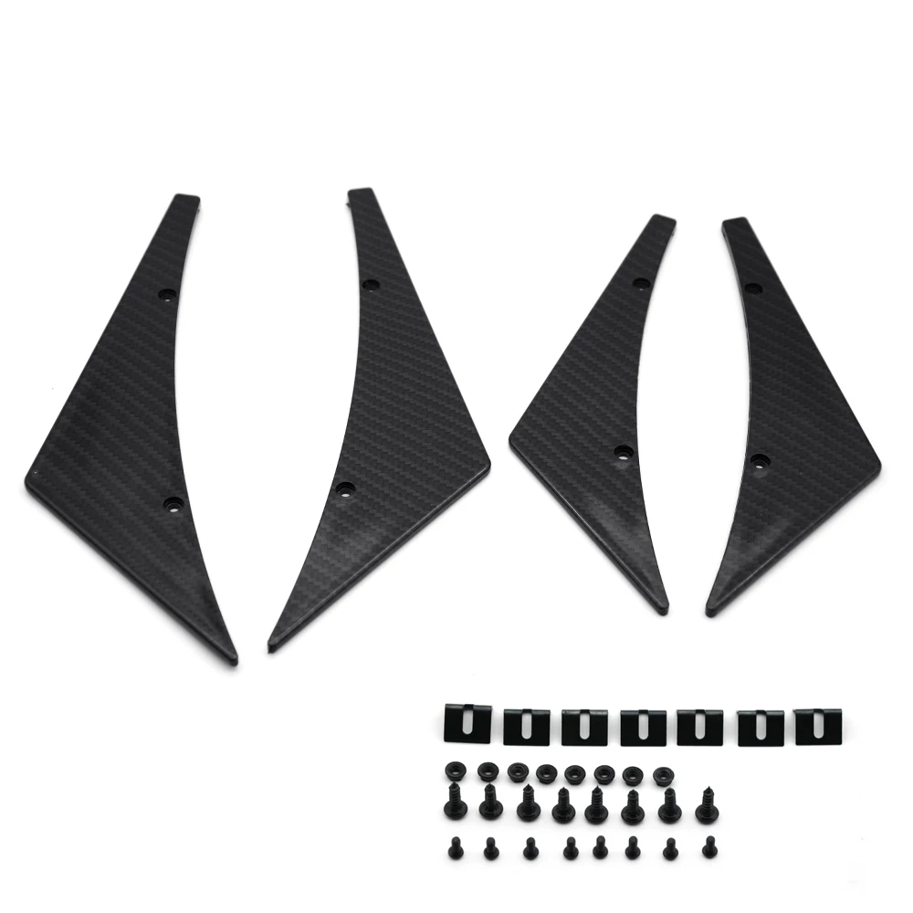 

Front Bumper Lip diffuser Splitter Fins Body Spoiler Canards Valence Chin