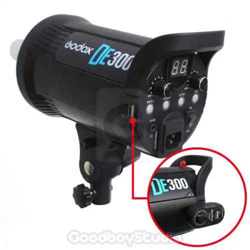 Godox DE300 де 300 W 300Ws компактный студийный Flash проблесковый маячок головка 220 V 230 V|studio