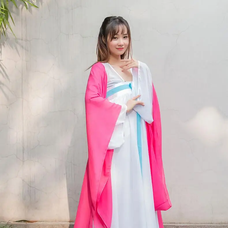 Летнее платье Китай Китайский древний костюм династии Тан костюм принцессы одежда платье груди ruqun платье костюм феи - Цвет: Красный