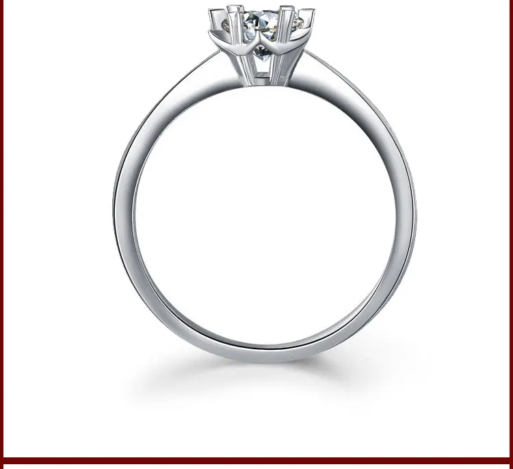 18K золото 0.30ct Solitaire GIA бриллиантовое кольцо для женщин натуральный бриллиант GIA ручной работы Ювелирная Свадебная лента свадебные ювелирные изделия