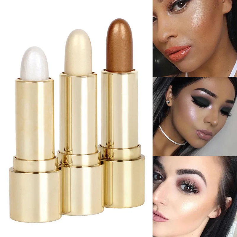 

HANDAIYAN Iluminador Brighten Highlighter Contouring Skin Concealer Primer Bronzer Face Glow Cosmetics High-Light 3D Makeup