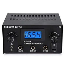 Рекомендуем черный двойной цифровой ЖК-дисплей источники питания для татуажа стали машинка для татуажа источник питания для татуировки тела и искусства