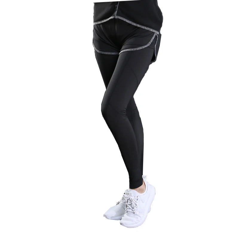 2in1 Women Sports pants stretch Yoga Training&Exercise pants Gym