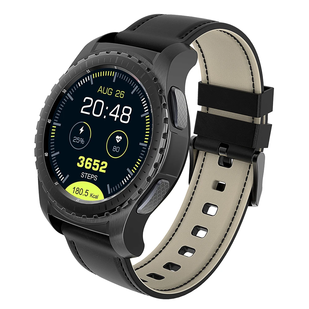 KingWear KW28 Smartwatch телефон 1 3 дюймов Шагомер монитор сердечного ритма Удаленная