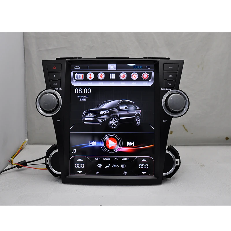 Cheap Aoluoya RAM 2GB  Android 6.0 CAR DVD PLAYER For Toyota Highlander 2009-2012 2013 2014 Radio GPS navigation multimedia WIFI 3G 1