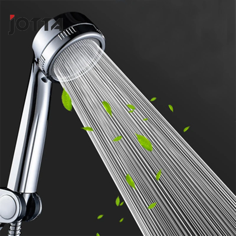 Electroplated negative ion shower head Pressurized water saving detachable hand shower head