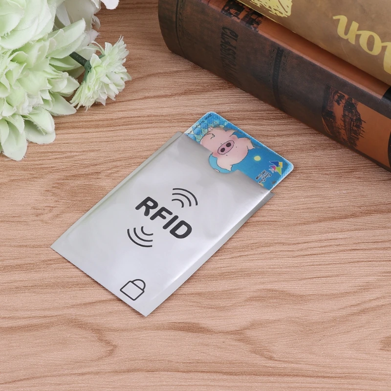 Анти-сканирование чехол для кредитной карты протектор RFID держатель экрана безопасный Чехол блокирующий рукав