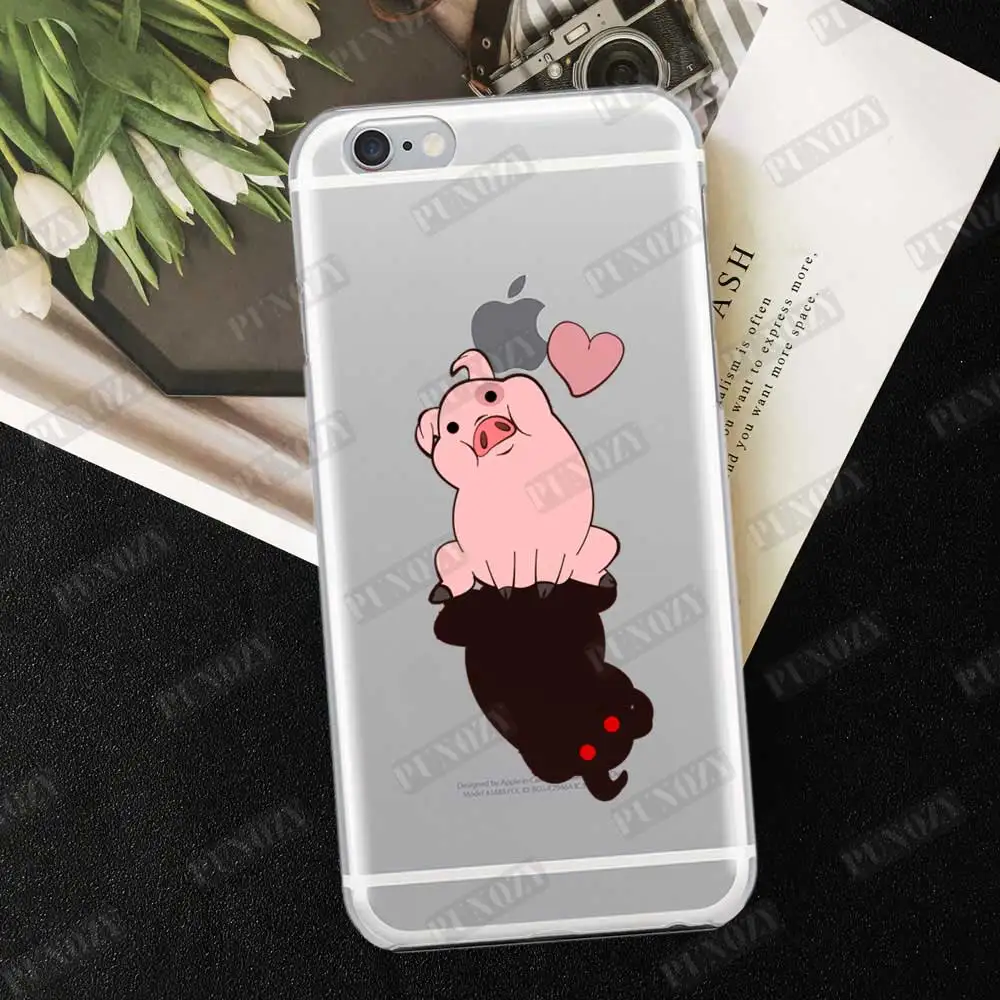 Милый чехол для телефона с рисунком из мультфильма Гравити Фолз Waddles the Pig Для iphone 11 pro X XR XS MAX 6 6S 8 7 Plus 5 5S SE 4 4S силиконовый чехол из ТПУ - Цвет: TPU  A445