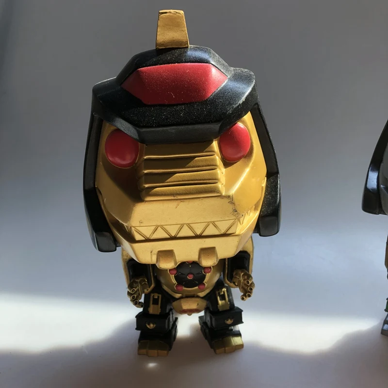 6 ''эксклюзивный Funko pop используется черный и золотой Dragonzord, могучий морфин винил Фигурка Коллекционная модель свободная игрушка - Цвет: Белый