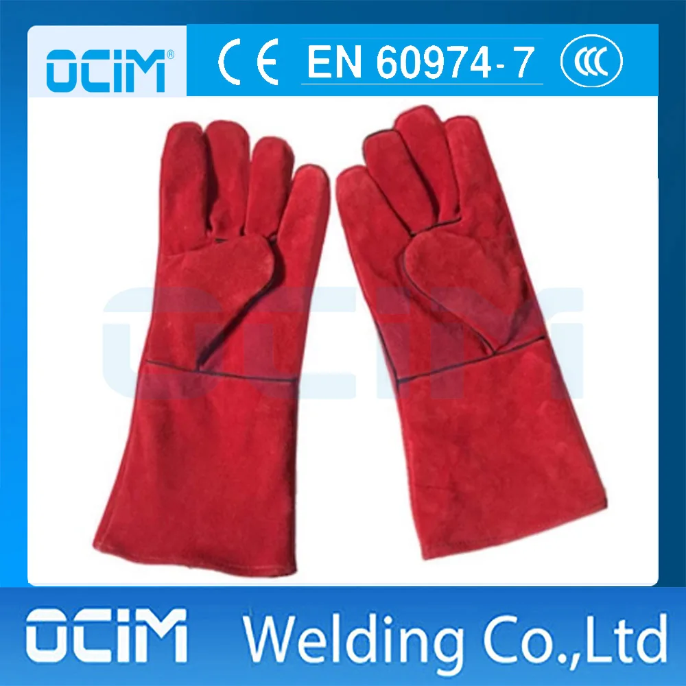 1PC 14'' Welding Gloves Cowhide Electric Leather Protective Glove | Инструменты