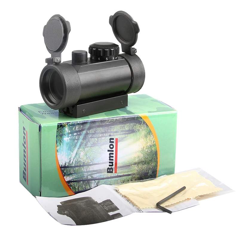 1 x 40mm Airsoft Cross Hari Red Green Dot Sight RL5-0024BL-15