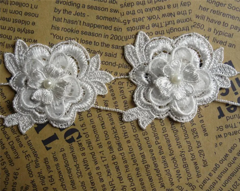 2 шт. лента из полиэстера с цветочной вышивкой|lace trim ribbon|trim ribbonribbon fabric |