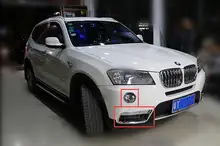 FOR BMW X3 F25 2011 2013 ABS Chrome Exterior Front Fog Lamp Light Cover Trim 4pcs