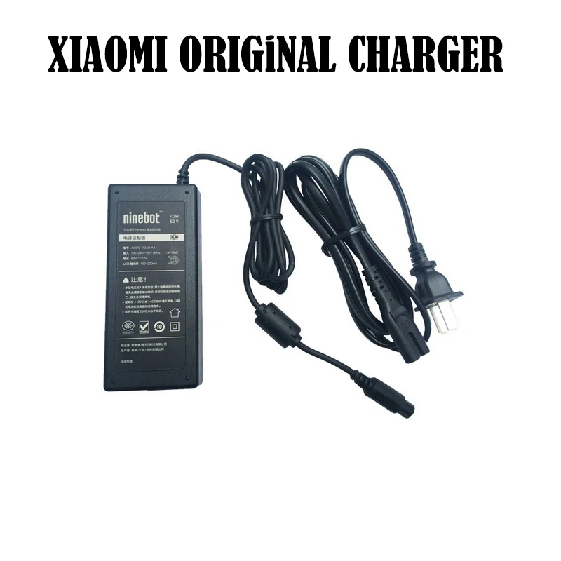 

Original 70W battery charger for Xiaomi Mini Pro and Xiaomi Mini hoverboard Xiaomi accessaries Ninebot nine scooter charger