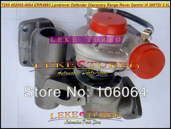 Турбокомпрессор T250-04 452055-0004 452055 для Land Rover 90 110 Discovery Defender Range Rover 1990-Gemini III 300TDI 2.5L