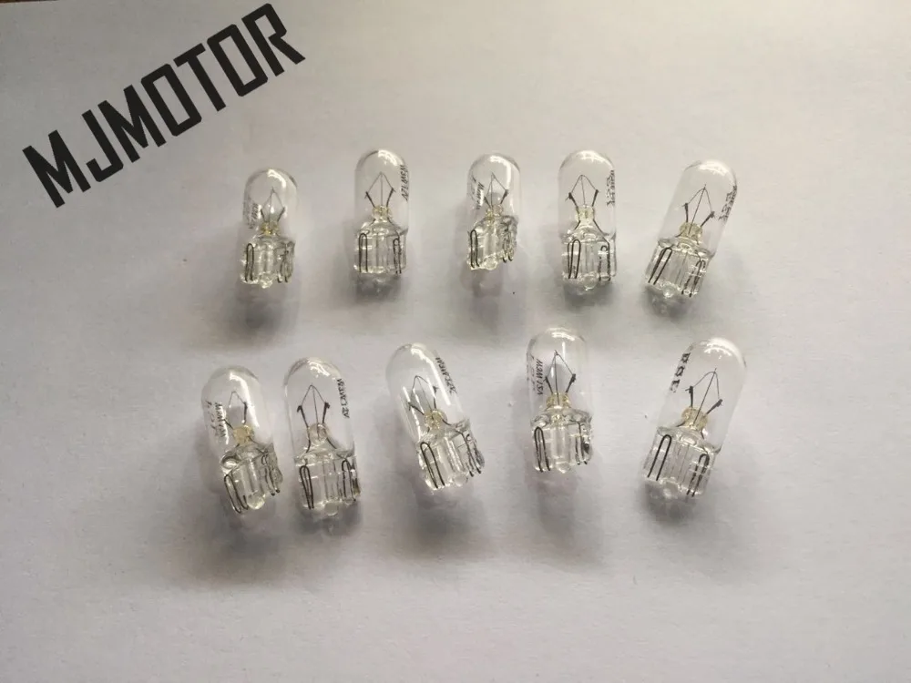 

(10pcs/lot) Instrument bulb 12V 3w T5 T10 bulb For QJ Chinese Scooter Yamaha Honda Kawasaki Motorcycle ATV Moped Spare Part