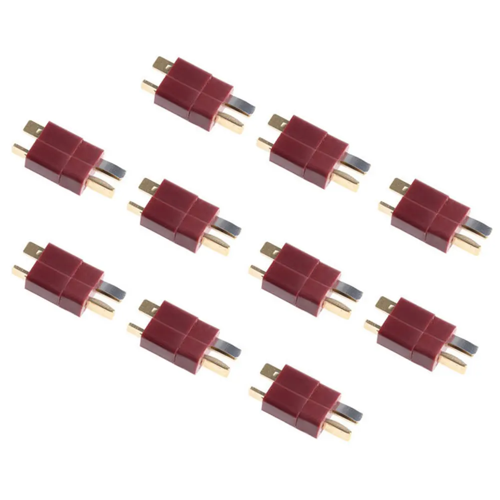 

10 Pairs T Connector Adapter Anti Skidding Helicopter Useful Male Female For RC LiPo Battery Mini Accessories Parts Deans Plug
