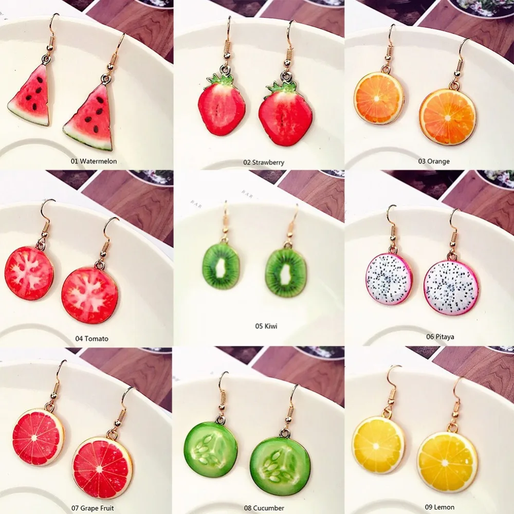 Buy Fruit Dangle Drop Earrings for women girl Female