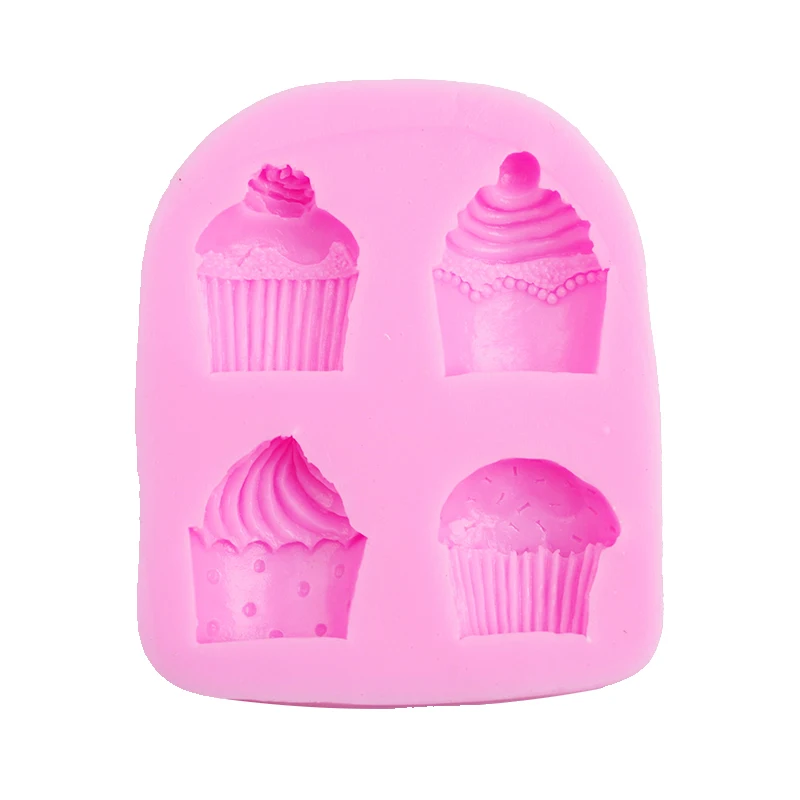 

Fondant four mini cake cooking tools fondant Shaped baking DIY Cake Sugar Silicone Craft Fondant Mold candy mold