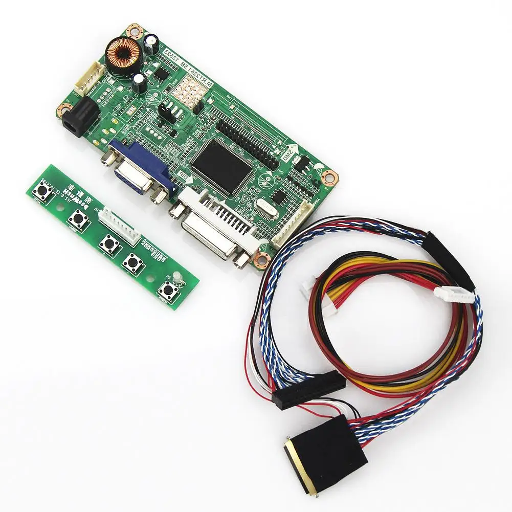 (VGA + DVI) для фотографий. RT2261 плата драйвера ЖК/светодиодного контроллера LVDS