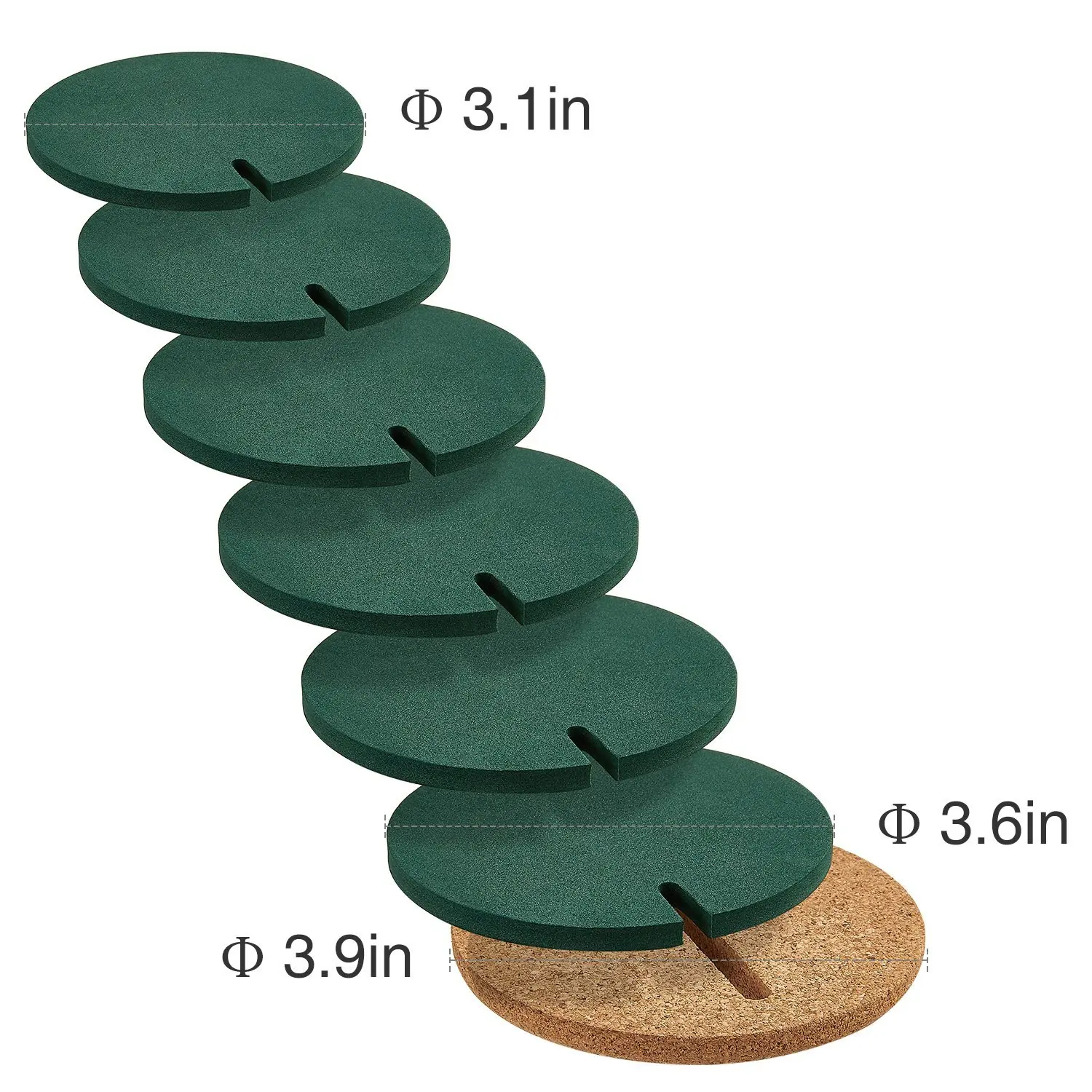 Cute Creative Coaster Mat Cactus Potted Plants Shape Cup Mat Heat Insulation Pad Table Decoration Kitchen Accessories