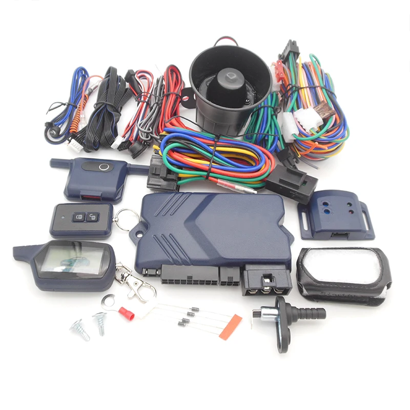 Russian Version Accessories +Engine start LCD Remote Control +Tamarack key case Two Way Car Alarm System Twage For Starline A91
