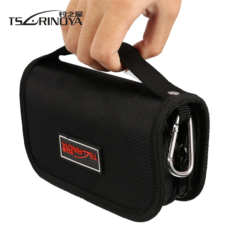 TSURINOYA 2Pcs 15*9*3cm Spoon Lure Bag Fishing Spoon Bag Waterproof