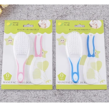

Newborn baby brush Hairbrush Sets Portable Soft Head Massager Baby Comb