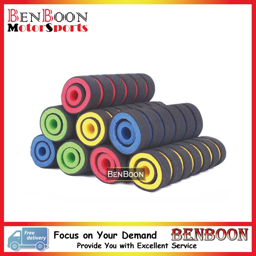 4 Color Motorcycle Grips Soft Foam Sponge Grips for Bicycle Scooter