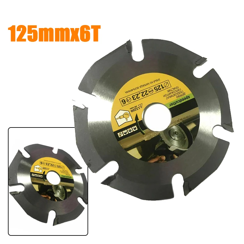 1pcs Cutting Saw Blade Discs 125mm 6T Carbide Tipped Circular Plywood Laminate Drywall Durable Saw Blade Tool Parts