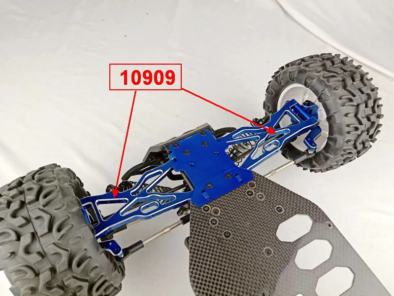 RC детали для усовершенствования автомобиля, VRX 10909 Алюминиевая Передняя Нижняя подвеска рычаг подходит 1/10 весы VRX Racing 4WD машинка на радиоуправлении