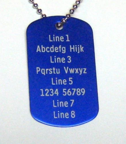 Laser engraved dog tags Clearance