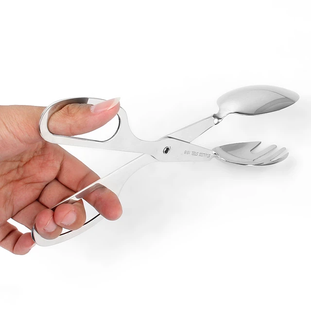 ステンレス製サラダトング,キッチンツール,サービス,フォーク _ _